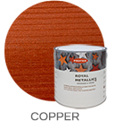 Royal Metallics Wood Stain - Copper